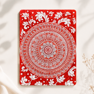 Red Mandala Art