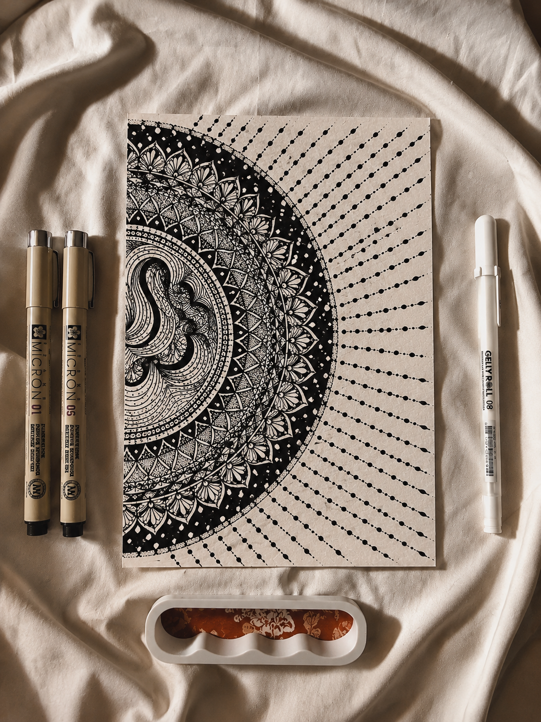 Semi Mandala Art