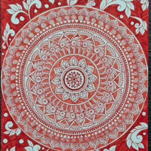Red Mandala Art